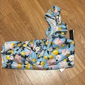 Victoria's Secret Blue Floral Bikini Top
